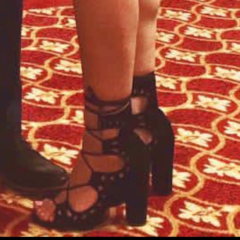 Strappy Block Heels